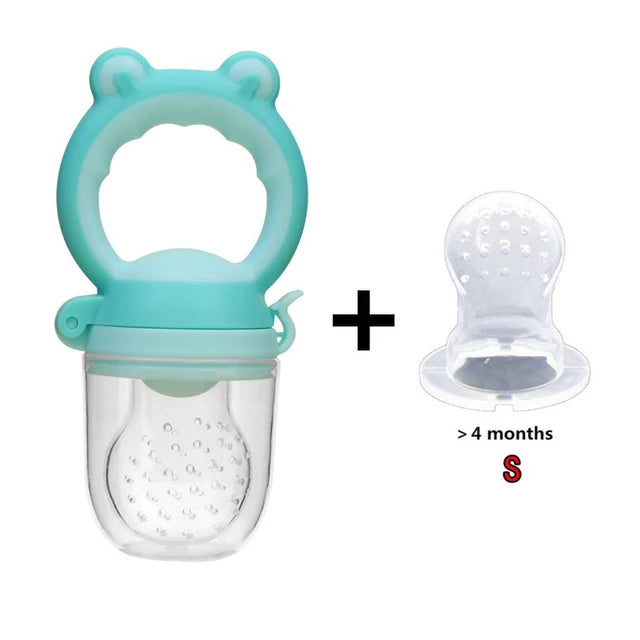 3 In 1 Baby Nipple Fresh Food Fruit Milk Feeding Bottles Nibbler Learn Feeding Drinking Water Straw Handle Teething Pacifier