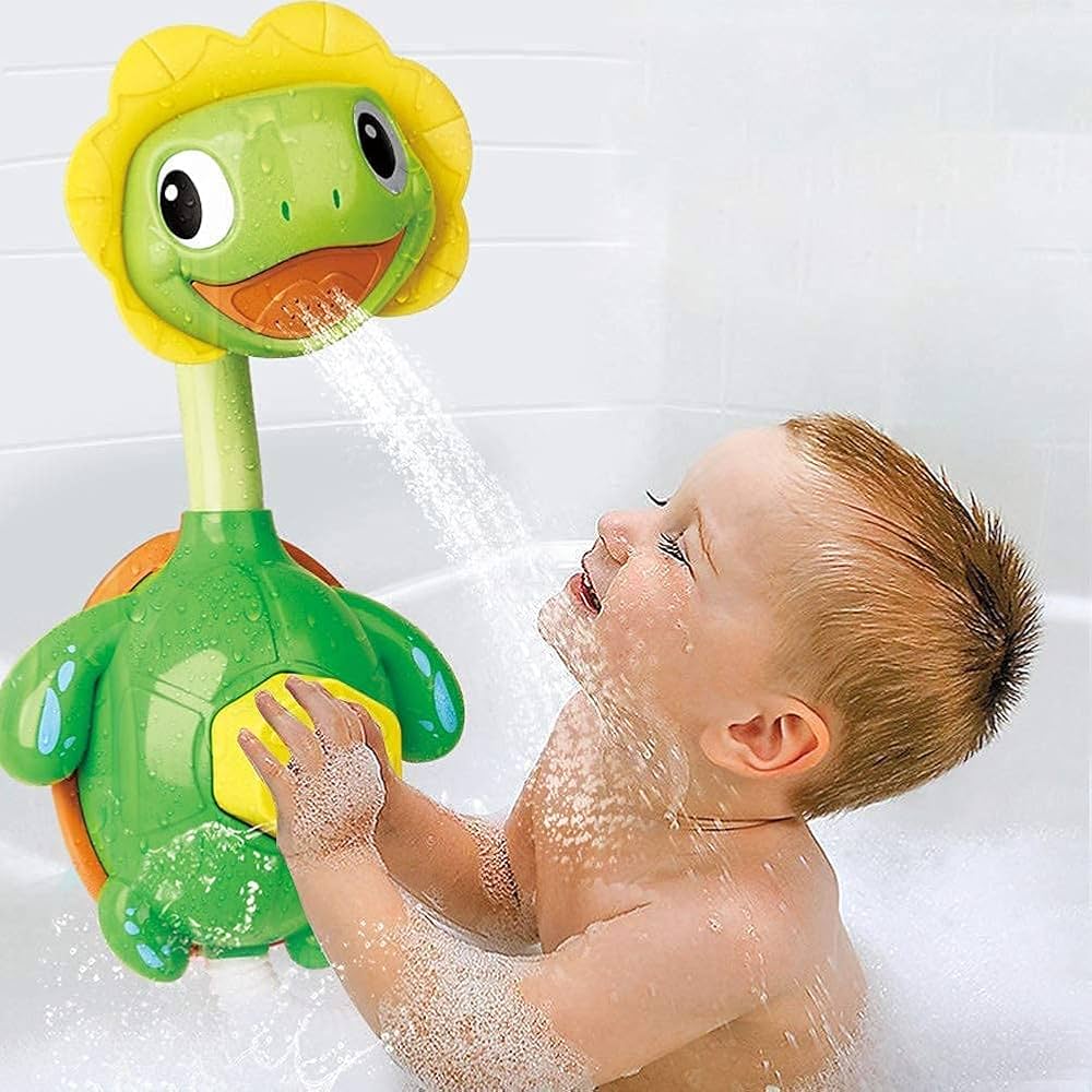 Turtle Baby Bath Toys Spray Bathing Tub Fountain Toys for Kid Hand Shower Floating Bathtub Shower Pool Bathroom Toy for Baby