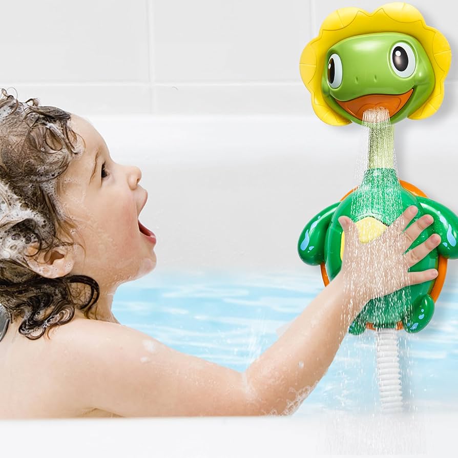 Turtle Baby Bath Toys Spray Bathing Tub Fountain Toys for Kid Hand Shower Floating Bathtub Shower Pool Bathroom Toy for Baby