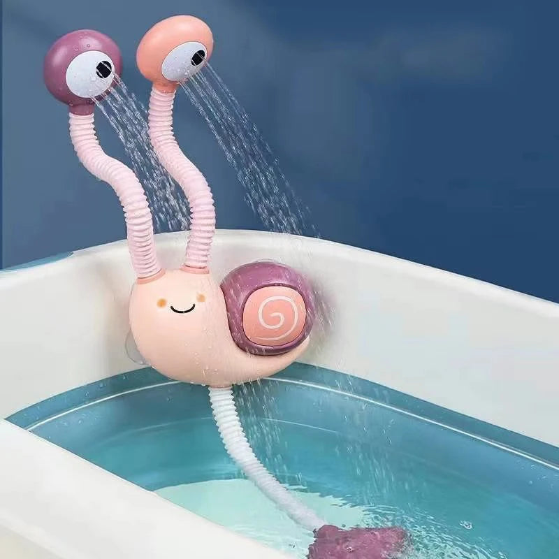 Snail Spraying Faucet Shower Electric Water Spray Toy