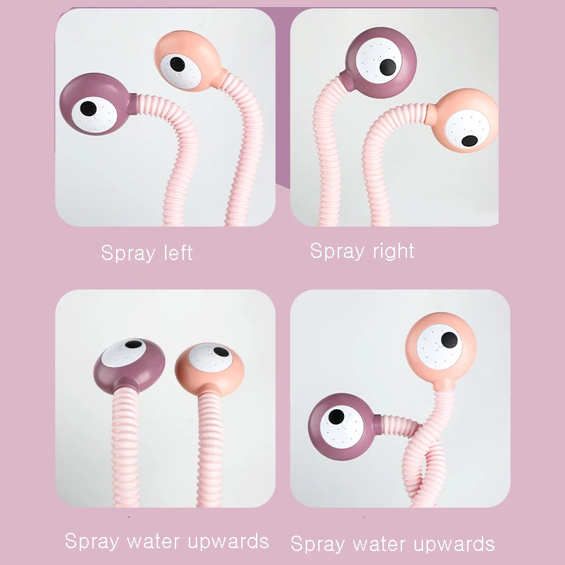 Snail Spraying Faucet Shower Electric Water Spray Toy