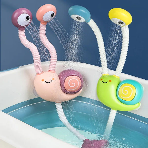 Snail Spraying Faucet Shower Electric Water Spray Toy