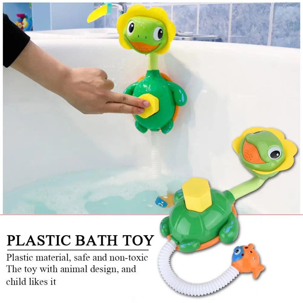 Turtle Baby Bath Toys Spray Bathing Tub Fountain Toys for Kid Hand Shower Floating Bathtub Shower Pool Bathroom Toy for Baby