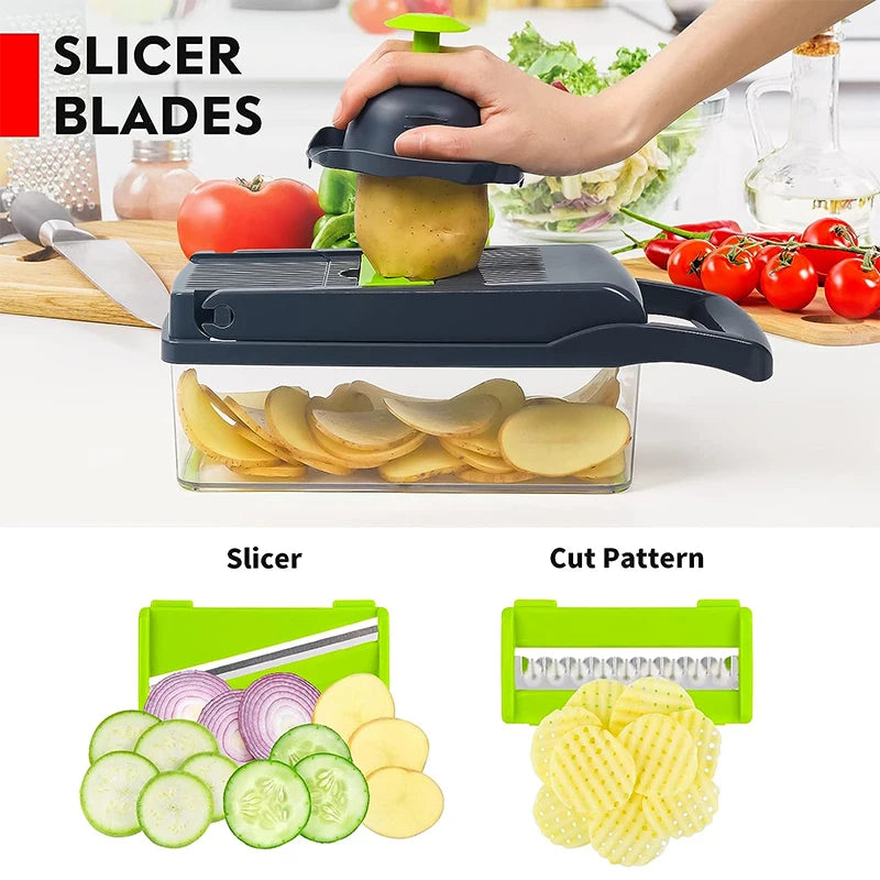 multifunctional vegetable cutter & slicer