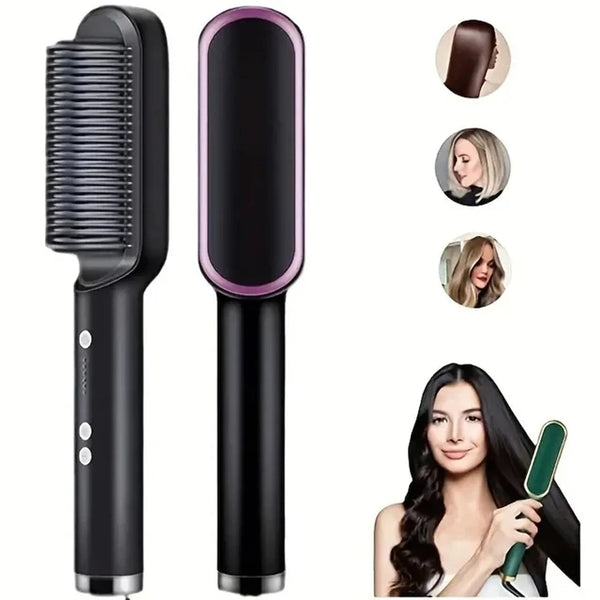 Hair Straightener Brush Hot Comb