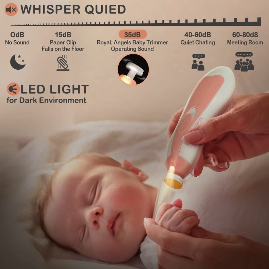🔥Premium LED Baby Nail Trimmer Anti-pinch