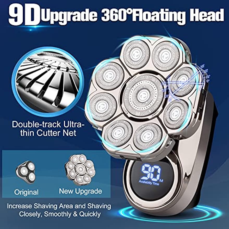 6 in 1 multifunction head shaver