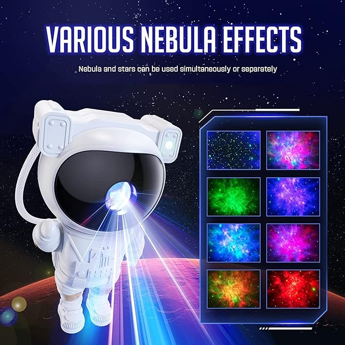 Star Projector Galaxy Night Light - Astronaut Space Projector