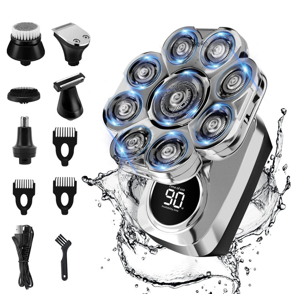 6 in 1 multifunction head shaver